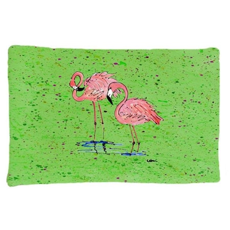 Carolines Treasures Carolines Treasures 8567PILLOWCASE 20.5 x 30 in. Flamingo Moisture Wicking Fabric Standard Pillow Case 8567PILLOWCASE